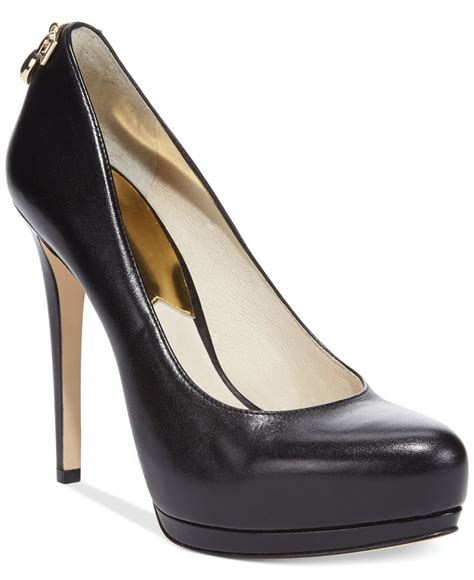 Michael Kors Women's Black Leather Pumps 